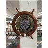 Image 1 : Ships Wheel Port Hole Clock, Tide Table