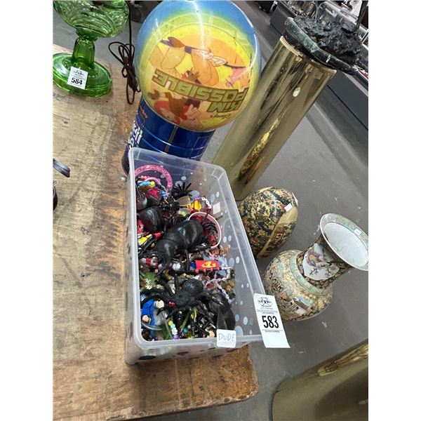 Small Figurines w/Bugs/Spider, Kim Possible Bowling Ball