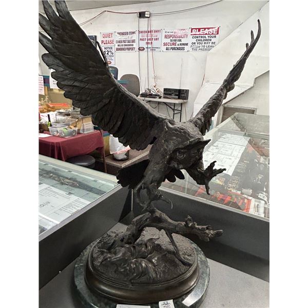 30"  Bronze Owl by Moigniez