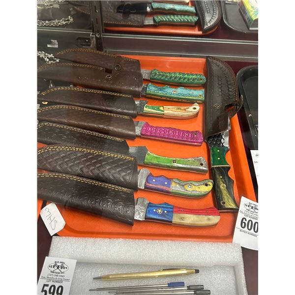 8-Custom Knife w/Sheath - 8 X $