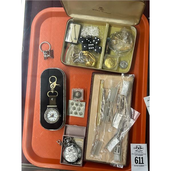 Pocket Watches, Desk Pens, Dice, Miniatures