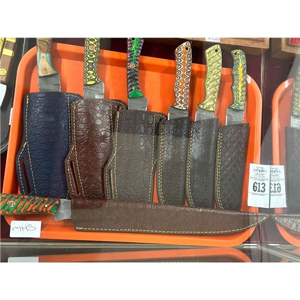 7-Custom Knife w/Sheath - 7 X $