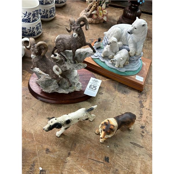 Andrea Polar Bears, Lenox Mountain Goats, Dog Figurines