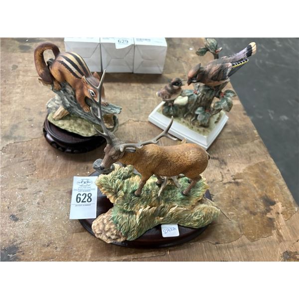 Lenox Deer, Andrea Chipmunk, Bird Figurines