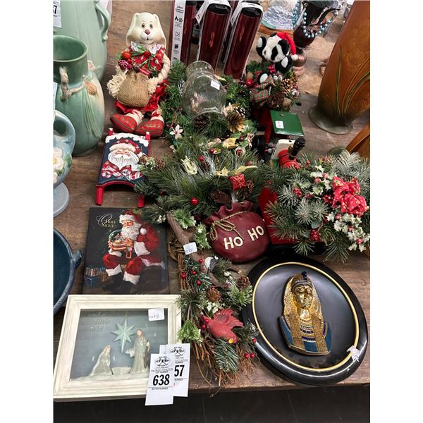 Asst. Christmas Décor, Greek Collector Plate