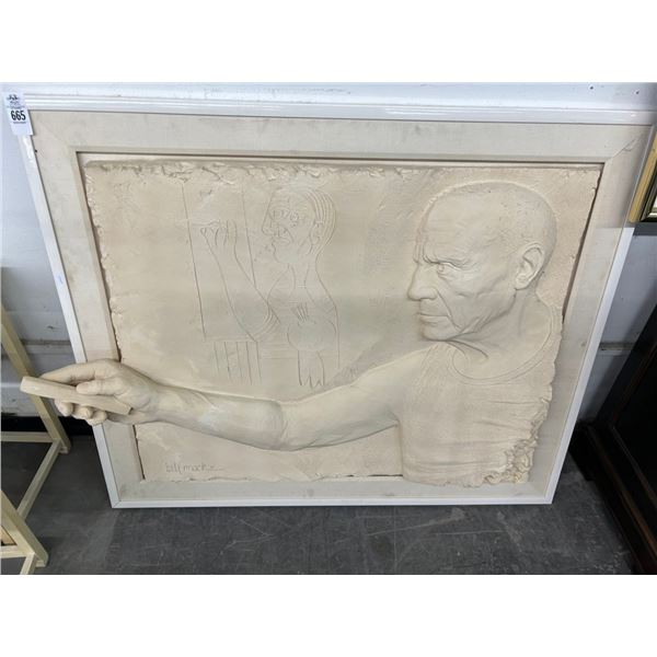 Framed Sculpted Wall Art w/Hydroglif by Bill Mack w/COA in Office