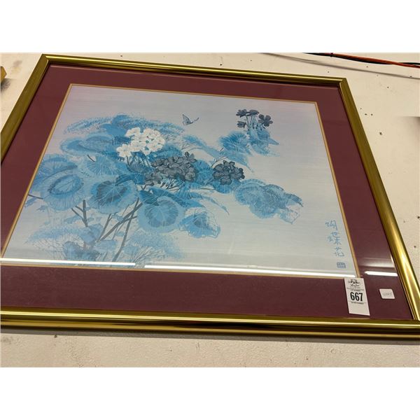 Framed Oriental Wall Art by Hero Nim - 30"  X  36"