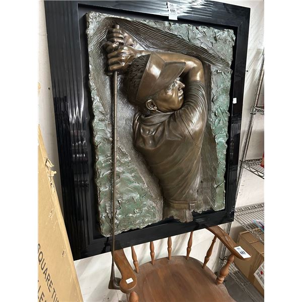 Cast Figural Sculpted Wall Art - 30"  X  40"