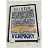 Image 1 : Kentucky Wildcats Ruff Arena Framed Poster