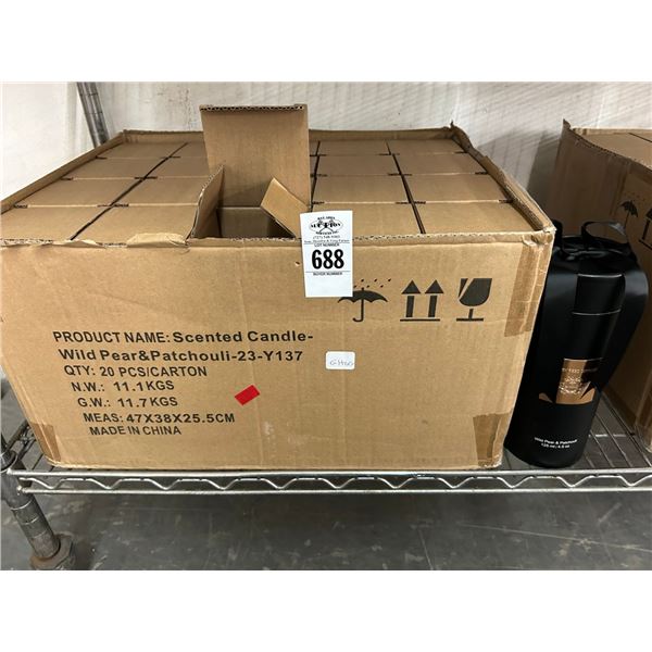 20-Wild Pear, Patchouli Scented Candle - 20 X $