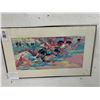 Image 1 : Framed Wall Art 1976 Olympic by Leroy Neiman - 15"  X  24"