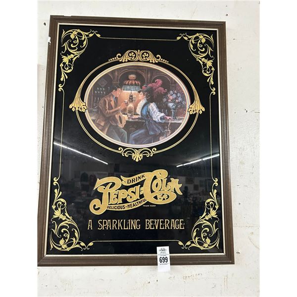 Pepsi Cola Framed Vintage Advertisement