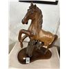 Image 1 : Carved Wooden Horse Statuary - 20"