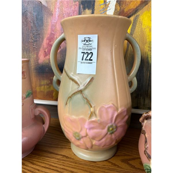 Roseville ?  Large Floral Glazed Vase