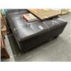 Image 1 : Large Mocha Leather Ottoman