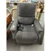 Image 1 : Charcoal Cloth Lift Recliner