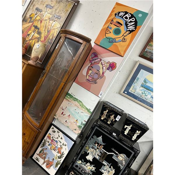 Unframed Inspirational/Beach Scene Wall Art - 4