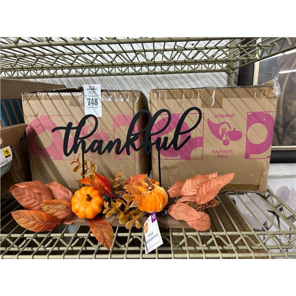 2-Thankful Floral Arrangement 6 PK - 2 X $