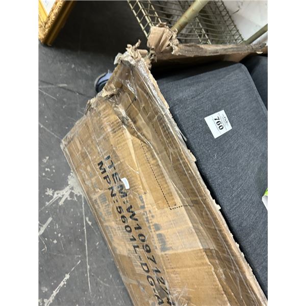 Grey Cloth Easy Chair ? Needs Assembly - Parts Not Confirmed