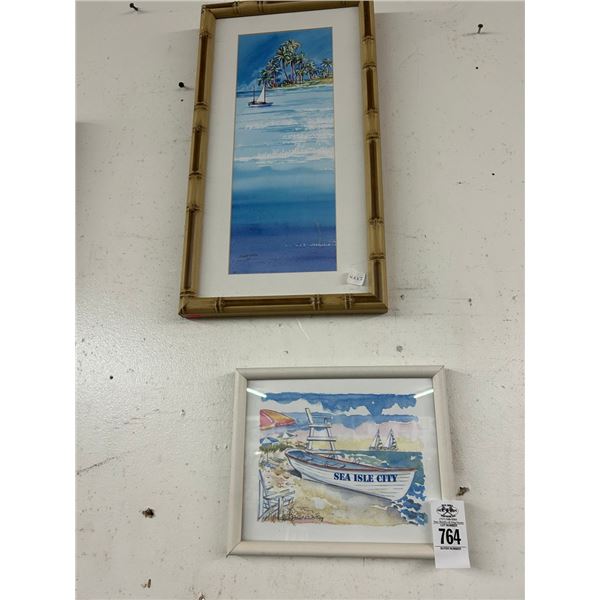 Small Framed Sea Scape Wall Art - 2