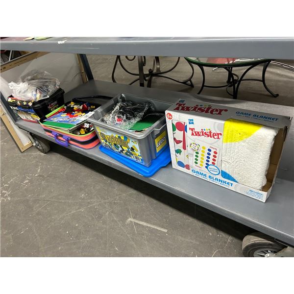 Lego Building Sets, Twister Game Blanket