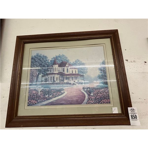 Framed Floral Farm House Wall Art - 28"  X  20"