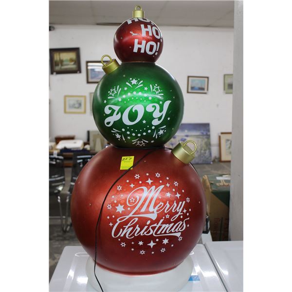 Lighted Christmas 3 Tier Balls