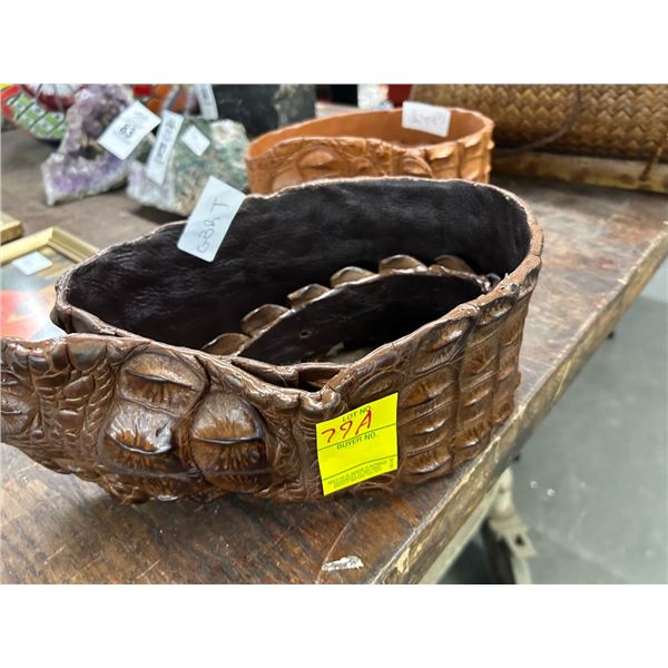 Gator Tail Belts 2 Approx 5'