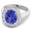 Image 3 : 14KT White Gold 3.43ct Tanzanite and Diamond Ring
