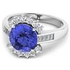 Image 3 : 14KT White Gold 2.57ct Tanzanite and Diamond Ring