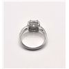Image 6 : 14 Kt White Gold Plate 2.75 Ct White Lab Simulated Diamond  Ring