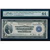 Image 1 : 1918 $1 New York FRBN PMG 64EPQ