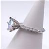 Image 4 : Plated 14KT White Gold 3 Ct VVs1 Rainbow Fire Moissanite Ring