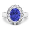 Image 3 : 14KT White Gold 2.21ctw Tanzanite and Diamond Ring