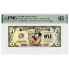 Image 1 : 2009 $1 Mickey and Pluto Disney Dollar PMG 65EPQ