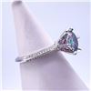 Image 2 : Plated 14KT Gold 3 Ct VVs1 Russian Simulated Alexandrite Ring