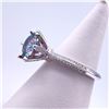 Image 4 : Plated 14KT Gold 3 Ct VVs1 Russian Simulated Alexandrite Ring