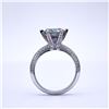 Image 5 : Plated 14KT Gold 3 Ct VVs1 Russian Simulated Alexandrite Ring