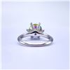 Image 7 : Plated 14KT Gold 3 Ct VVs1 Russian Simulated Alexandrite Ring