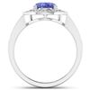 Image 4 : 14KT White Gold 1.41ctw Tanzanite and Diamond Ring