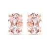 Image 2 : 14KT Rose Gold 0.90ctw Morganite Earrings
