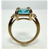 Image 5 : 14 kt Yellow Gold Plate 6.5 Ct Simulated Sky-Blue Topaz
