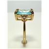 Image 6 : 14 kt Yellow Gold Plate 6.5 Ct Simulated Sky-Blue Topaz