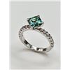 Image 3 : 2.75 Ct VVs1  Lab Simulated Alexandrite Asscher Cut Ring