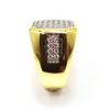 Image 5 : Men's 14 Kt Gold Plate 6.25 Ct.. Lab Simulated Diamond Ring
