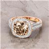 Image 1 : 18KT Rose Gold 3.01ct Brown Diamond Ring