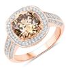 Image 2 : 18KT Rose Gold 3.01ct Brown Diamond Ring