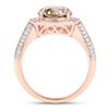 Image 3 : 18KT Rose Gold 3.01ct Brown Diamond Ring