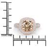 Image 4 : 18KT Rose Gold 3.01ct Brown Diamond Ring