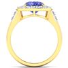 Image 4 : 14KT Yellow Gold 2.21ct Tanzanite and Diamond Ring